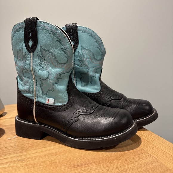 Justin Women's Gemma Gypsy Cowgirl Boots, 8 in., Black Size 9B L9905 - Picture 1 of 14